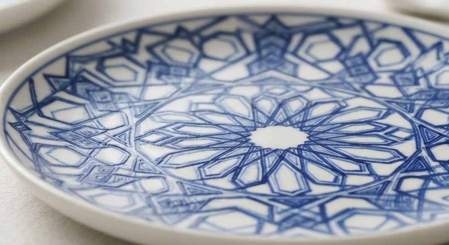 Lattice Maze Tea Set — alternate view